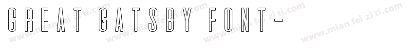 great gatsby font字体转换